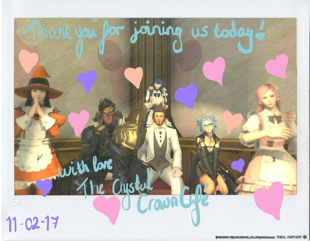 FFXIV Light Lich Roleplay Silver Valkyrie Events Crystal Crown Cafe Cheki Valentines Valentione&#39;s Group 11 02 2017