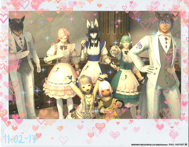 FFXIV Light Lich Roleplay Silver Valkyrie Events Crystal Crown Cafe Cheki Valentines Valentione&#39;s Moi and Hira 11 02 2017
