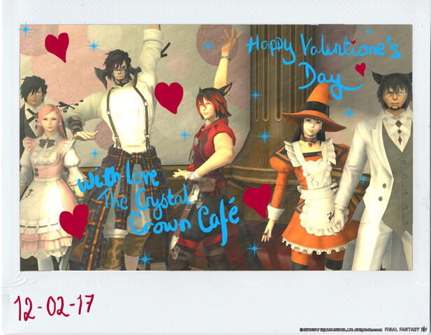 FFXIV Light Lich Roleplay Silver Valkyrie Events Crystal Crown Cafe Cheki Valentines Valentione's Kuuhaku and Kaga 12 02 2017