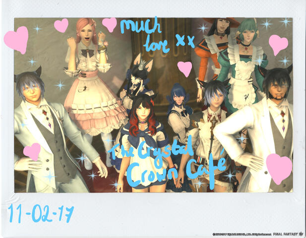 FFXIV Light Lich Roleplay Silver Valkyrie Events Crystal Crown Cafe Cheki Valentines Valentione&#39;s Misa&#39;kha and Yora 11 02 2017
