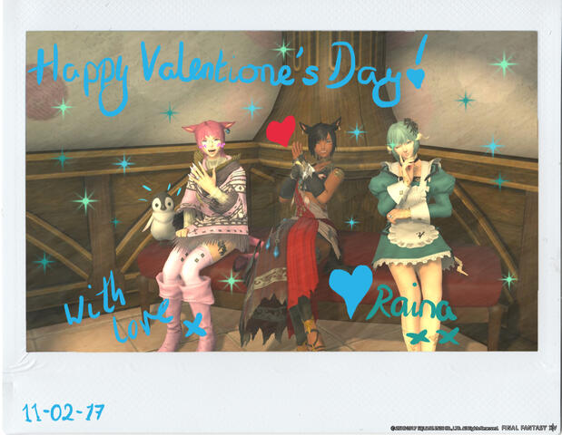 FFXIV Light Lich Roleplay Silver Valkyrie Crystal Crown Cafe Cheki Valentines Valentione&#39;s Hiyula Vanilla Grumpy 11 02 2017