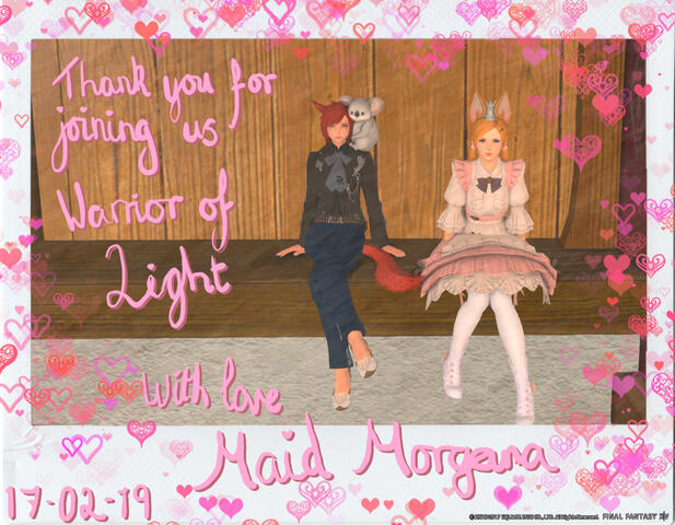 FFXIV Light Lich Roleplay Silver Valkyrie Events Crystal Crown Cafe Cheki Valentines Valentione's Evelin 17 02 2019
