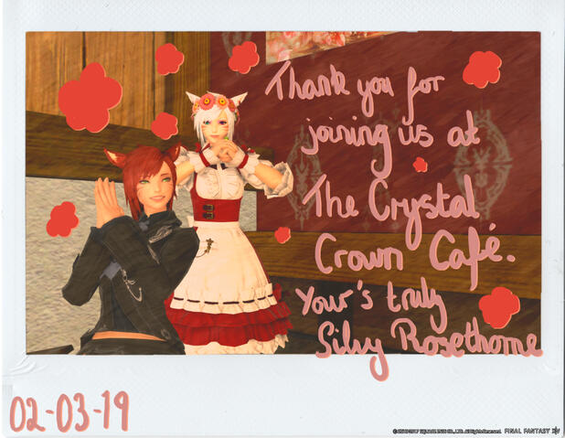 FFXIV Light Lich Roleplay Silver Valkyrie Events Crystal Crown Cafe Cheki Hinamatsuri Little Ladies&#39; Day Evelin 02 03 2019