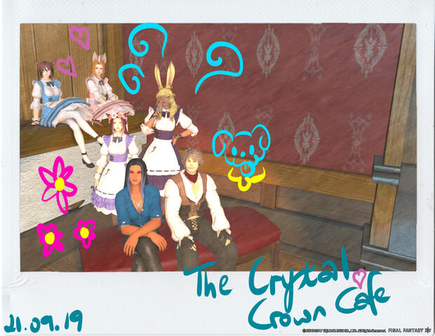 FFXIV Light Lich Roleplay Silver Valkyrie Events Crystal Crown Cafe Cheki Silver Valkyrie Birthday Group 21 09 2019