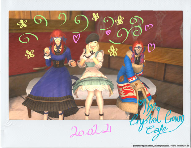 FFXIV Light Lich Roleplay Silver Valkyrie Events Crystal Crown Cafe Cheki Valentines Valentione's Lello Chabi 20 02 2021