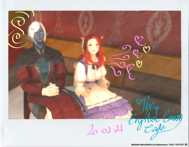 FFXIV Light Lich Roleplay Silver Valkyrie Events Crystal Crown Cafe Cheki Valentines Valentione's Amber 20 02 2021