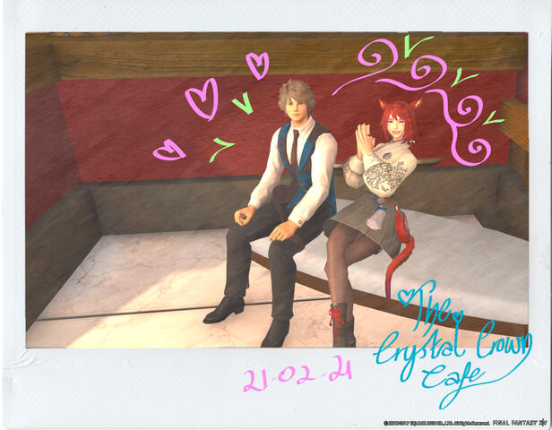 FFXIV Light Lich Roleplay Silver Valkyrie Events Crystal Crown Cafe Cheki Valentines Valentione&#39;s Silvy 21 02 2021