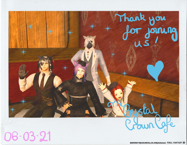 FFXIV Light Lich Roleplay Silver Valkyrie Events Crystal Crown Cafe Cheki Little Ladies Monogatari Yoko A&#39;kagi 06 03 2021
